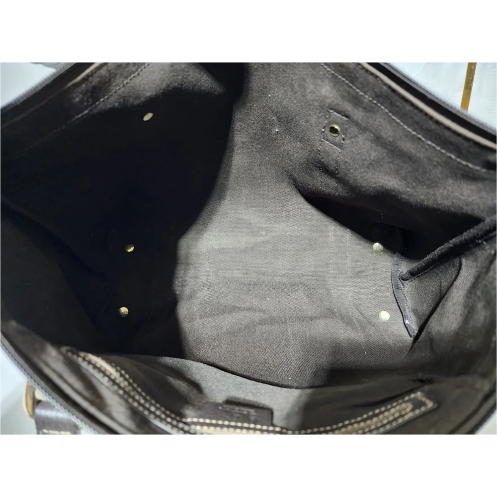 GUCCI Crystal Monogram Medium Abbey Tote Brown - Picture 12 of 12